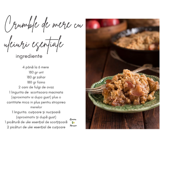 Crumble cu mere